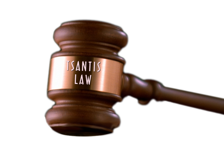 Tsantis Law Gavel Logo